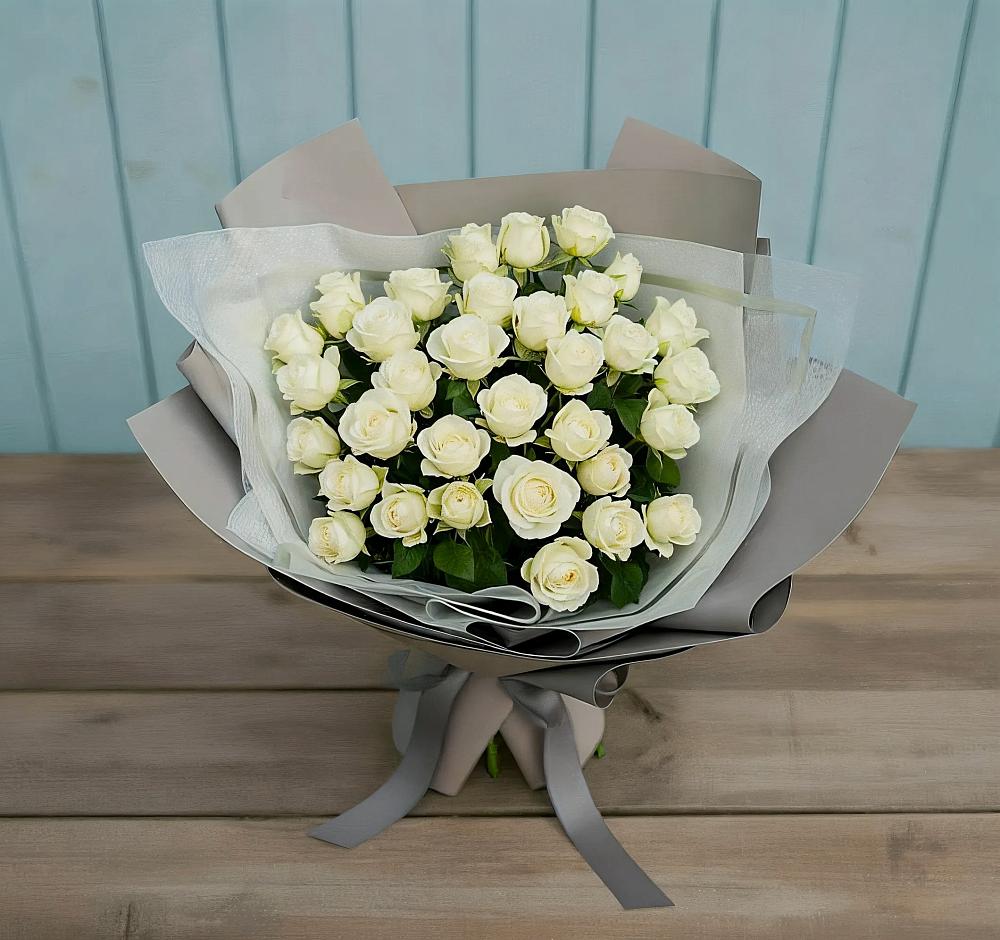 Букет Белоснежная нежность в Нефедьево