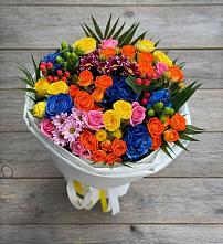 Букет цветов из:  Розы и Хризантемы в Нефедьево