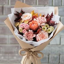 Букет цветов из:  Гвоздики, Хризантемы и Розы в Нефедьево