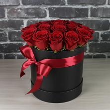 Цветочная композиция из Розы в шляпной коробке #REPLACE_PRED# Нефедьево