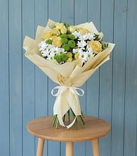 Букет цветов из:  Хризантемы и Розы в Нефедьево