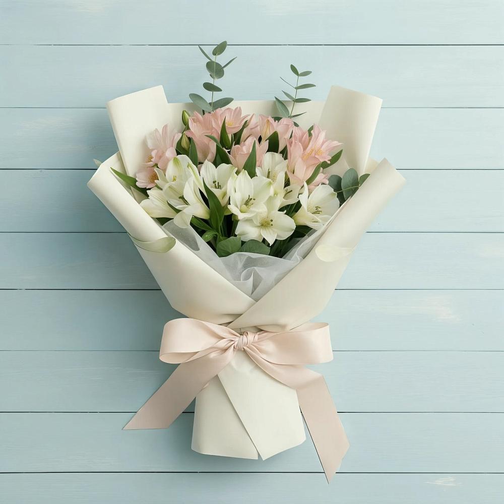 Букет цветов из: Альстромерии в Нефедьево