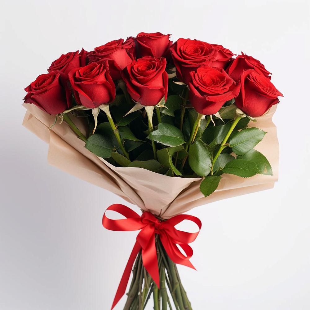 Букет 11 Красных роз Эдлесс Лав в Нефедьево