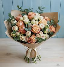 Букет цветов из:  Альстромерии и Розы #REPLACE_PRED# Нефедьево