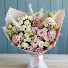 Букет цветов из:  Альстромерии и Розы в Нефедьево