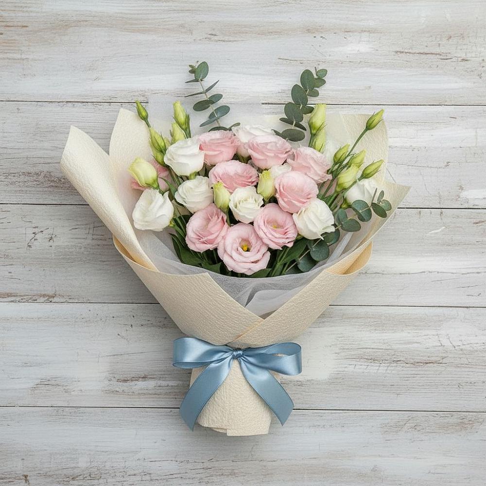 Букет цветов из: Лизиантусы в Нефедьево